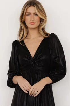 Fashion Baltic Born Louvre Metallic Dress | Black