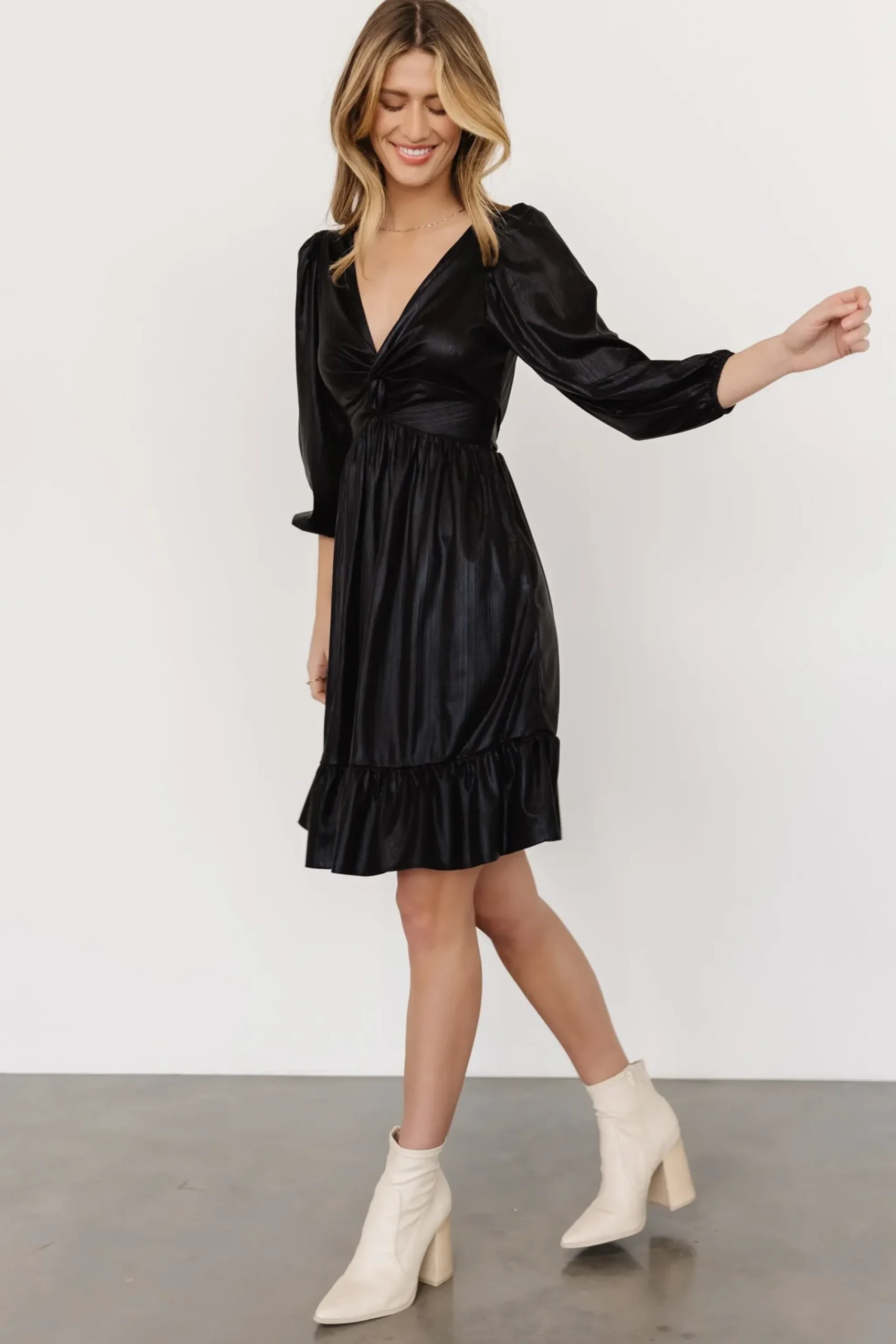 Fashion Baltic Born Louvre Metallic Dress | Black
