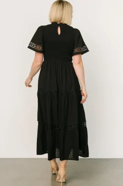 Clearance Baltic Born Loveland Geo Lace Maxi Dress | Black