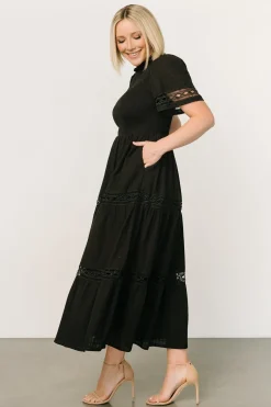 Clearance Baltic Born Loveland Geo Lace Maxi Dress | Black