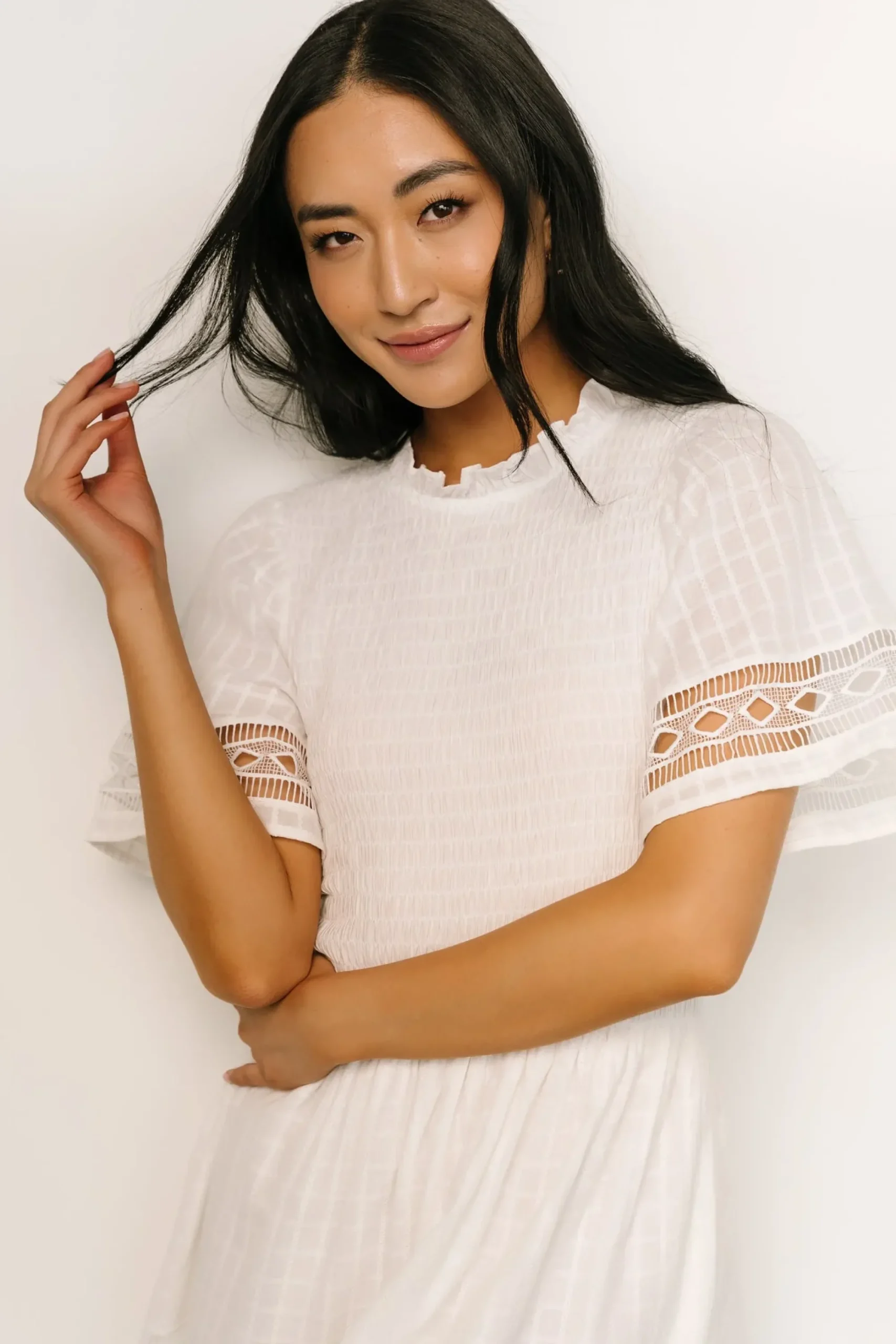 Outlet Baltic Born Loveland Geo Lace Maxi Dress | Off White