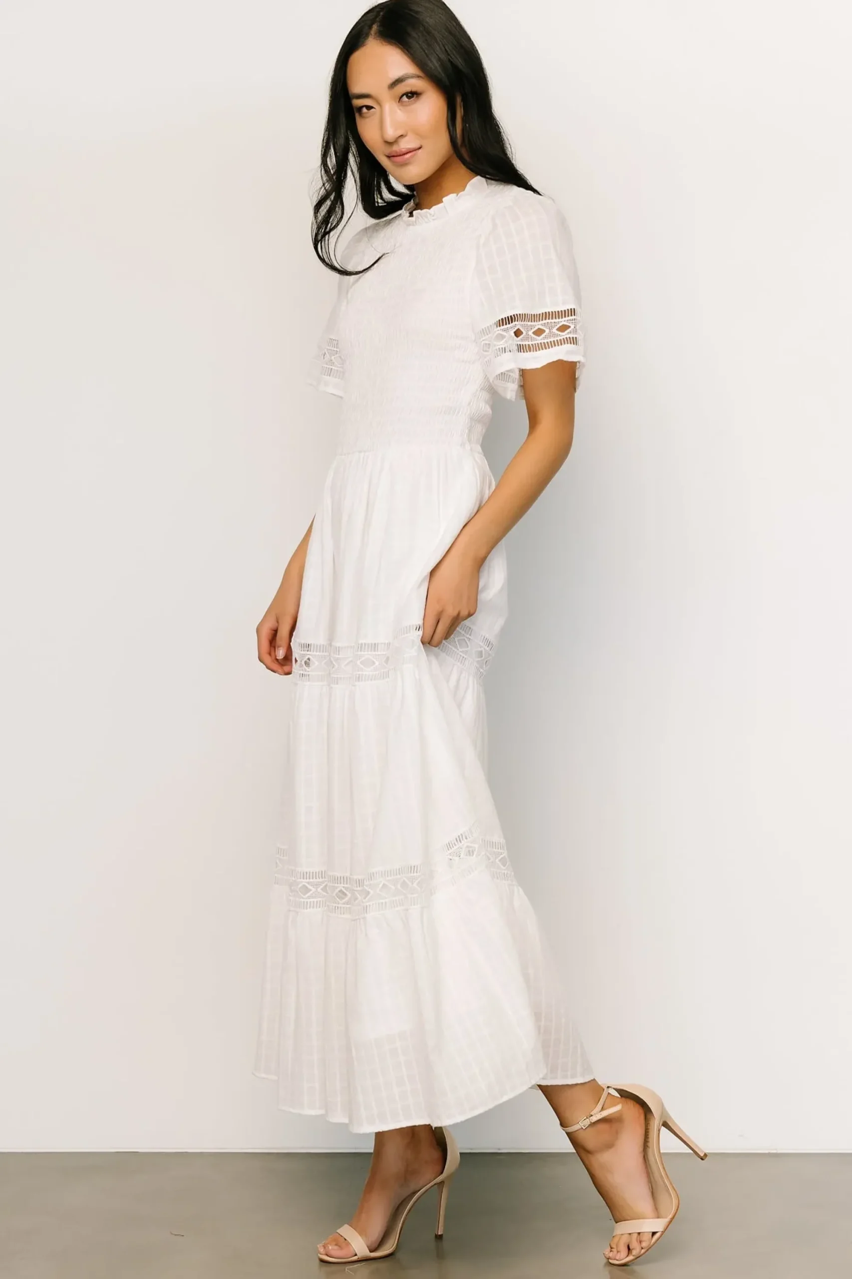 Outlet Baltic Born Loveland Geo Lace Maxi Dress | Off White