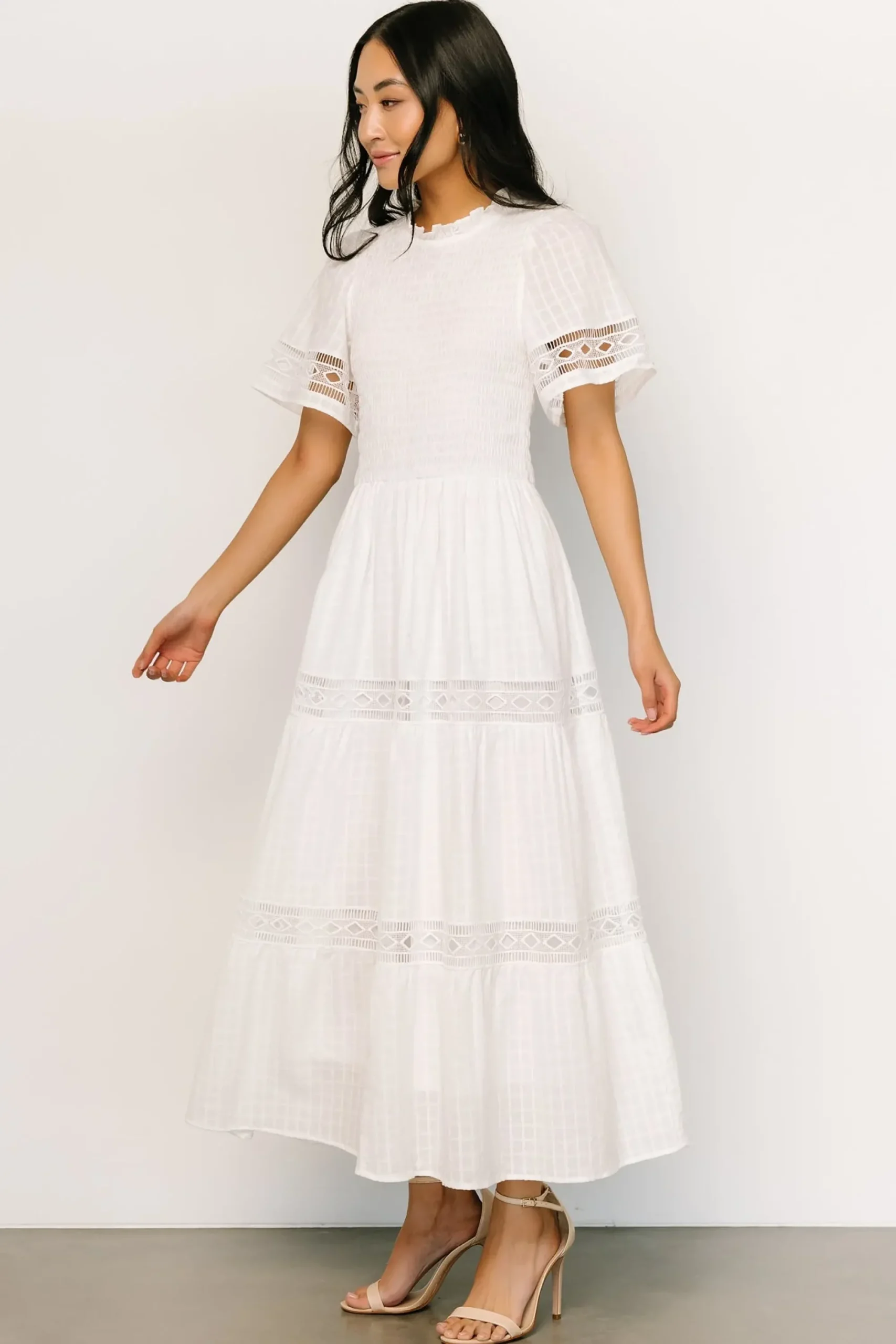 Outlet Baltic Born Loveland Geo Lace Maxi Dress | Off White