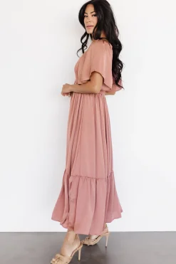 Best Baltic Born Lovell Smocked Midi Dress | Dark Mauve