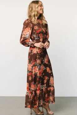 Outlet Baltic Born Luciana Maxi Dress | Brown Floral