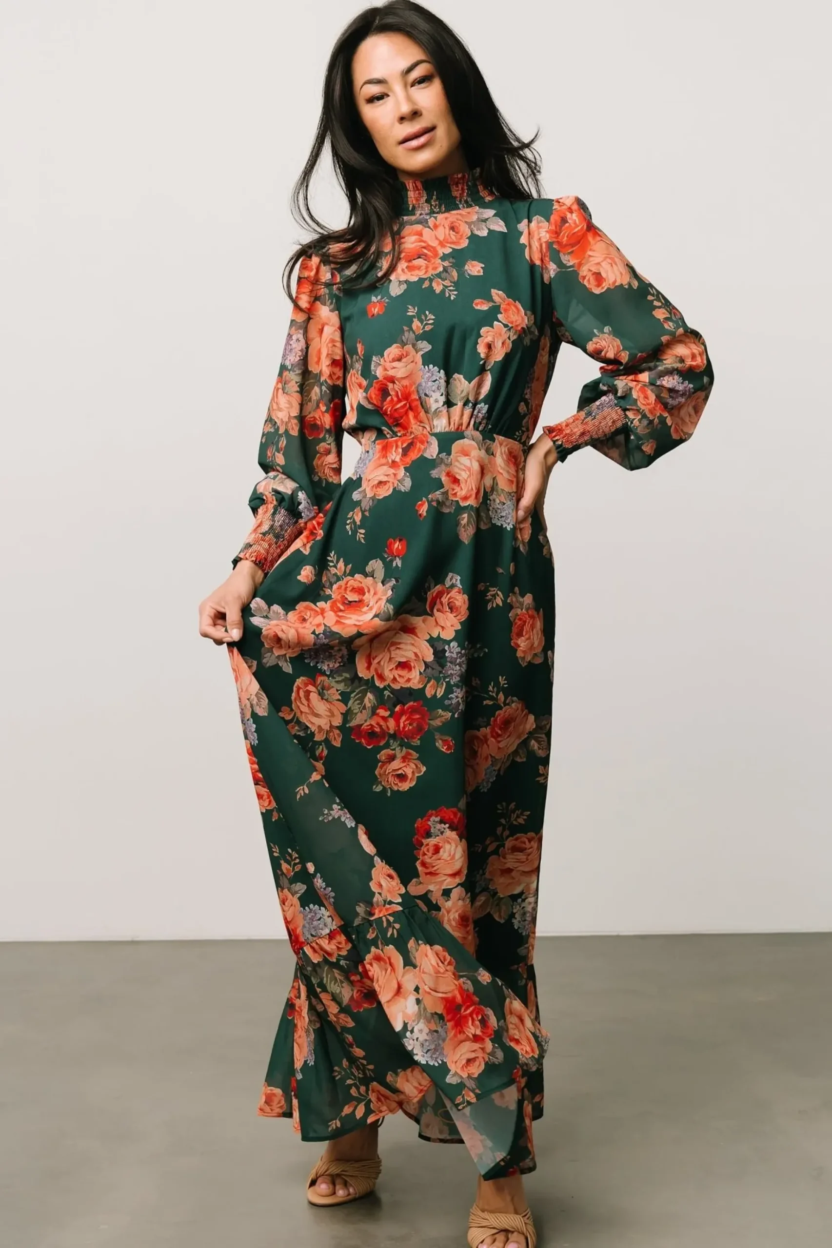 Discount Baltic Born Luciana Maxi Dress | Green Multi