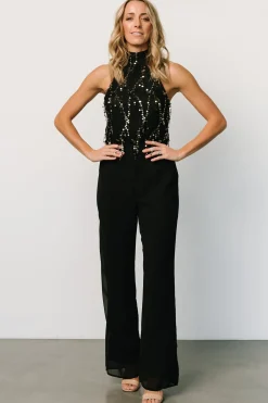 Best Baltic Born Lyla Sequin Jumpsuit | Black