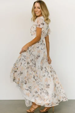 Online Baltic Born Lynlee Metallic Maxi Dress | Off White Print