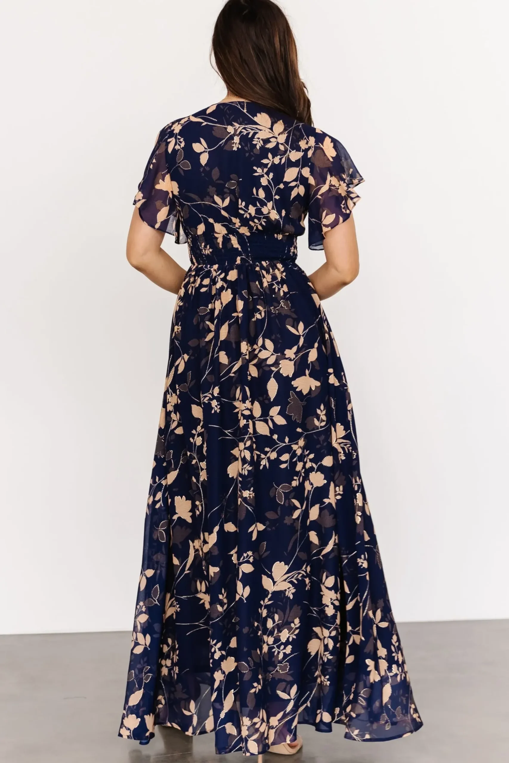 Discount Baltic Born Lynlee Metallic Maxi Dress | Navy