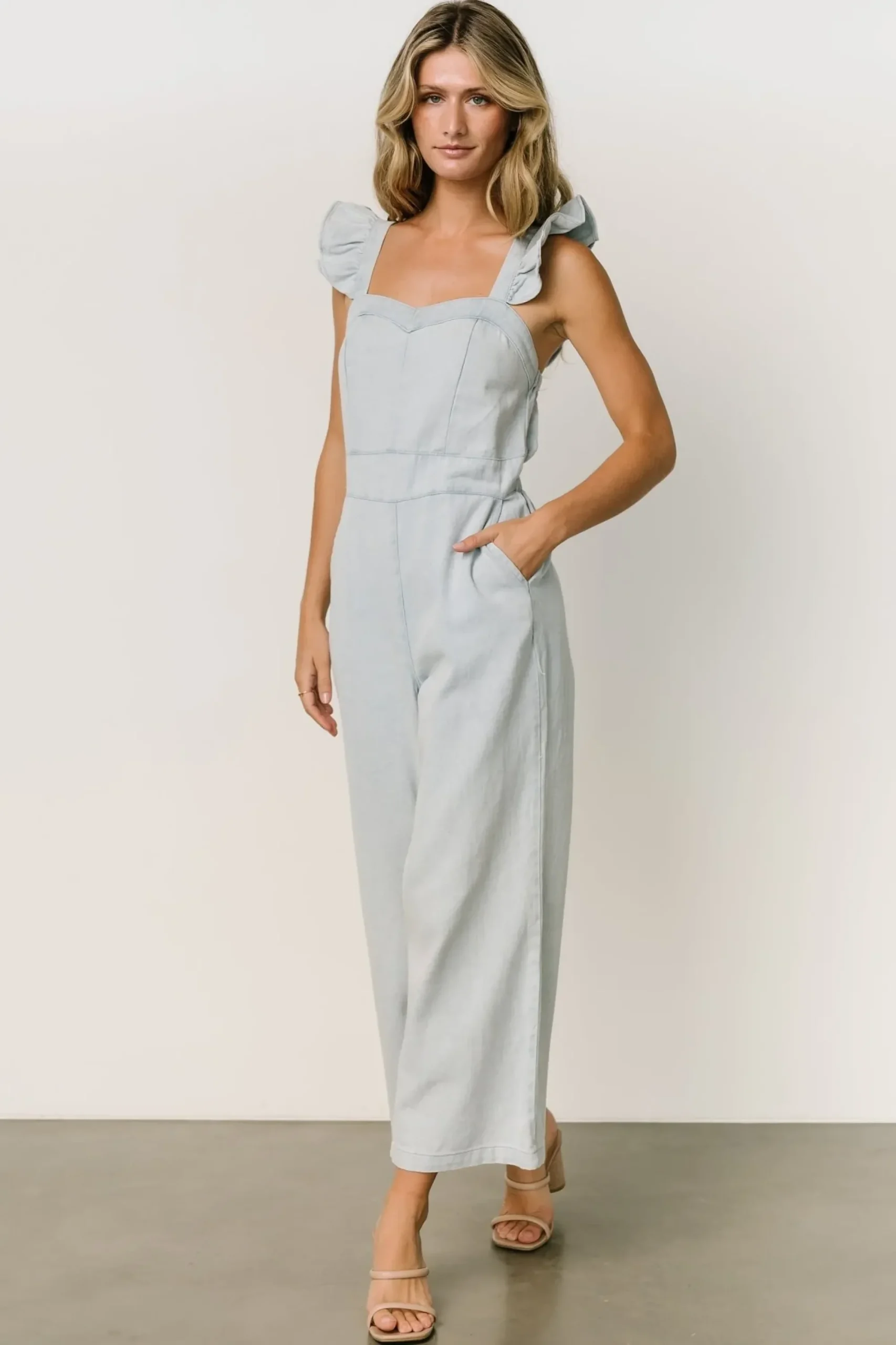Sale Baltic Born Madison Denim Jumpsuit | Blue