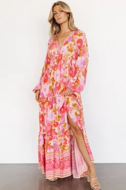 Discount Baltic Born Malena Maxi Dress | Pink Multi