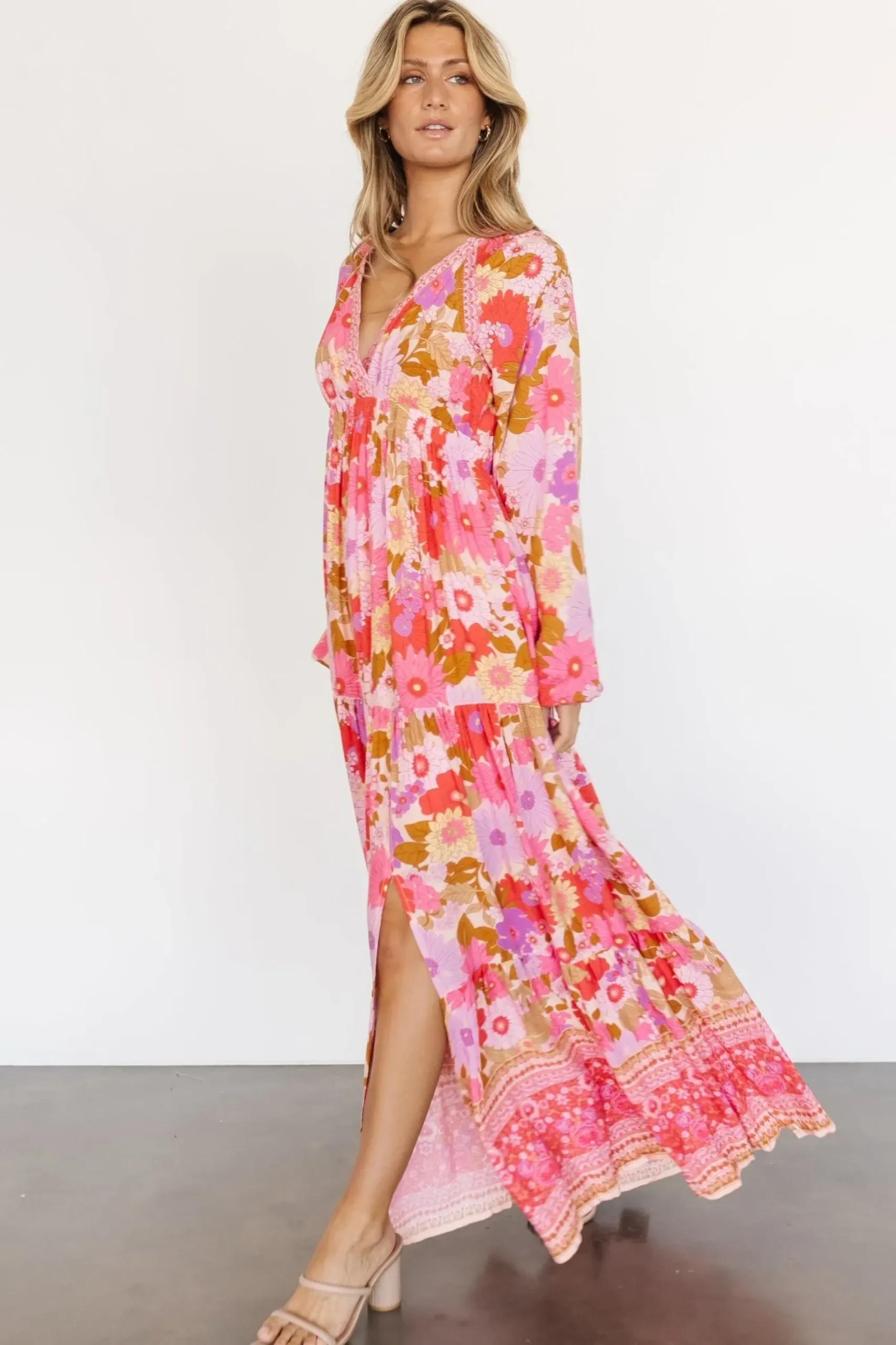 Discount Baltic Born Malena Maxi Dress | Pink Multi