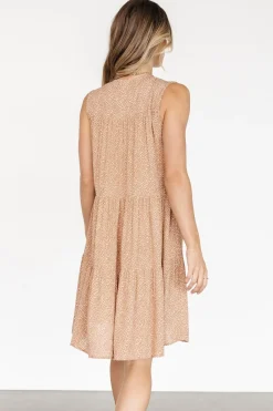 Outlet Baltic Born Malone Button Down Short Dress | Camel