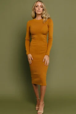 Discount Baltic Born Manhattan Ribbed Sweater Dress | Ivory