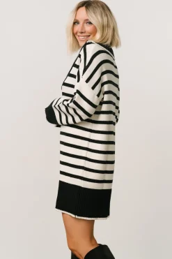 Online Baltic Born Manon Sweater Dress | Black Stripe