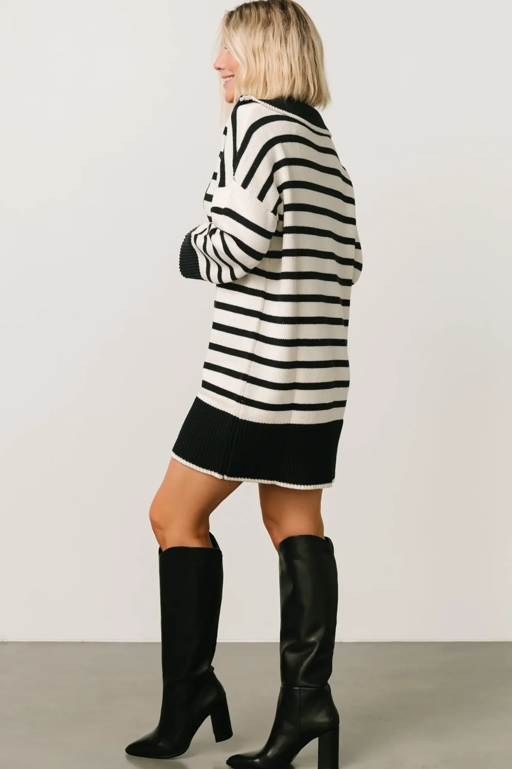 Online Baltic Born Manon Sweater Dress | Black Stripe
