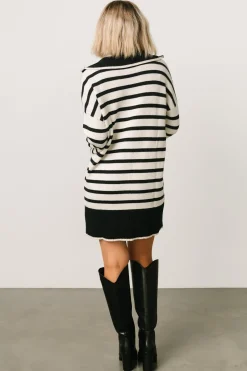 Online Baltic Born Manon Sweater Dress | Black Stripe