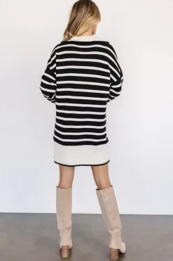 Clearance Baltic Born Manon Sweater Dress | Ivory + Black