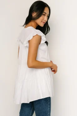 New Baltic Born Margaret Tiered Top | White