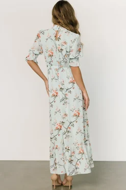 Outlet Baltic Born Marie Mock Neck Maxi Dress | Sage Floral