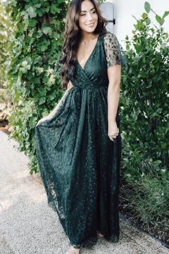 New Baltic Born Marseille Embossed Maxi Dress | Green