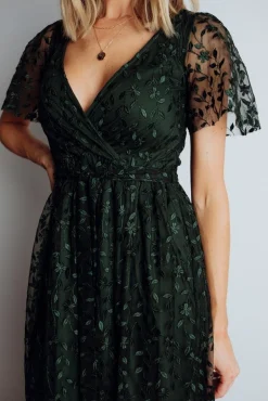 New Baltic Born Marseille Embossed Maxi Dress | Green