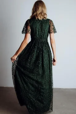 New Baltic Born Marseille Embossed Maxi Dress | Green
