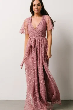 Sale Baltic Born Marseille Embossed Maxi Dress | Orchid