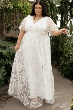 Hot Baltic Born Marseille Embossed Maxi Dress | Cherry Blossom