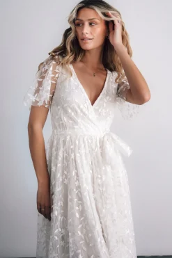 Sale Baltic Born Marseille Embossed Maxi Dress | White