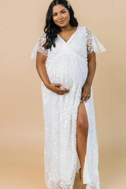 Sale Baltic Born Marseille Embossed Maxi Dress | White