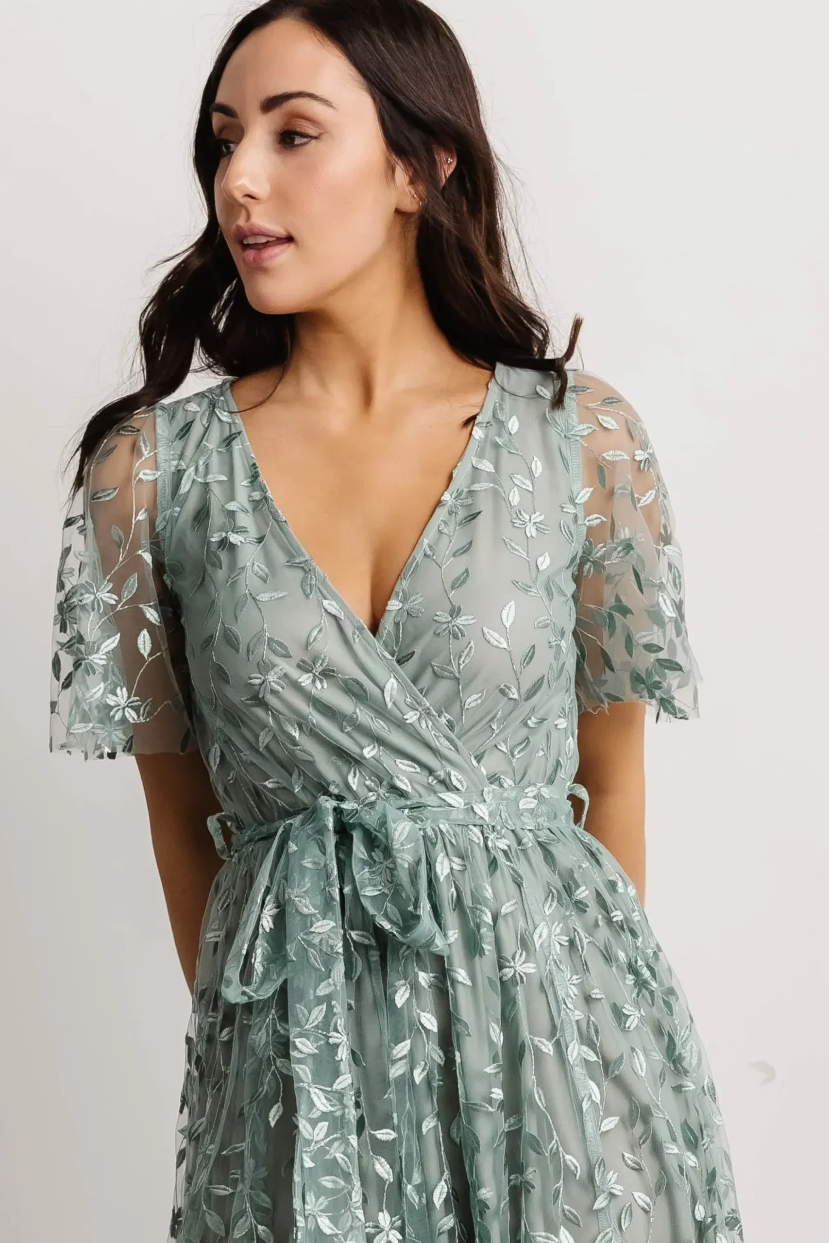 Best Baltic Born Marseille Embossed Maxi Dress | Eucalyptus