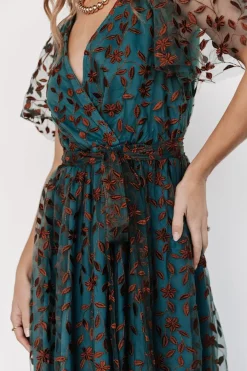 Fashion Baltic Born Marseille Embossed Maxi Dress | Jade + Bronze