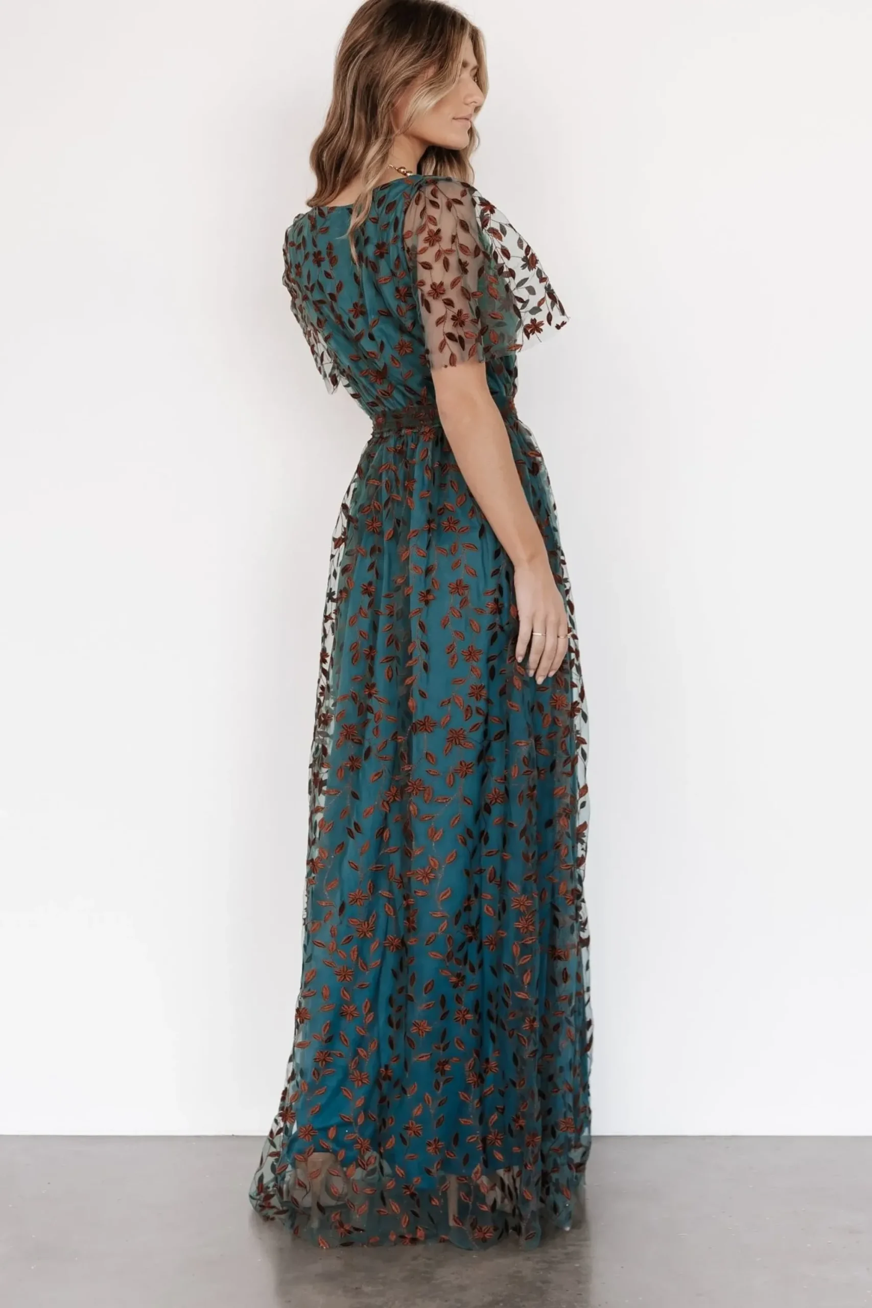 Fashion Baltic Born Marseille Embossed Maxi Dress | Jade + Bronze