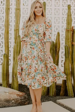 Outlet Baltic Born Marta Smocked Midi Dress | Summer Floral