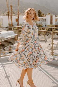 Online Baltic Born Marta Smocked Midi Dress | Multi Floral