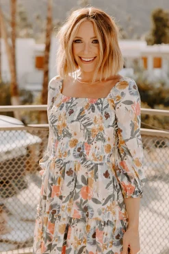 Online Baltic Born Marta Smocked Midi Dress | Multi Floral