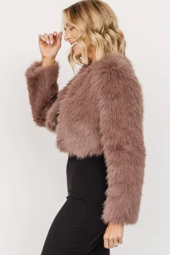 Outlet Baltic Born Maserati Crop Faux Fur Coat | Mink