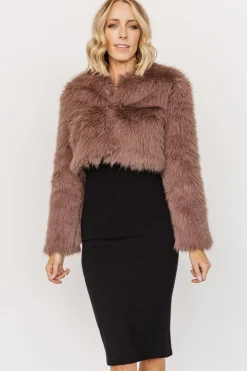 Outlet Baltic Born Maserati Crop Faux Fur Coat | Mink