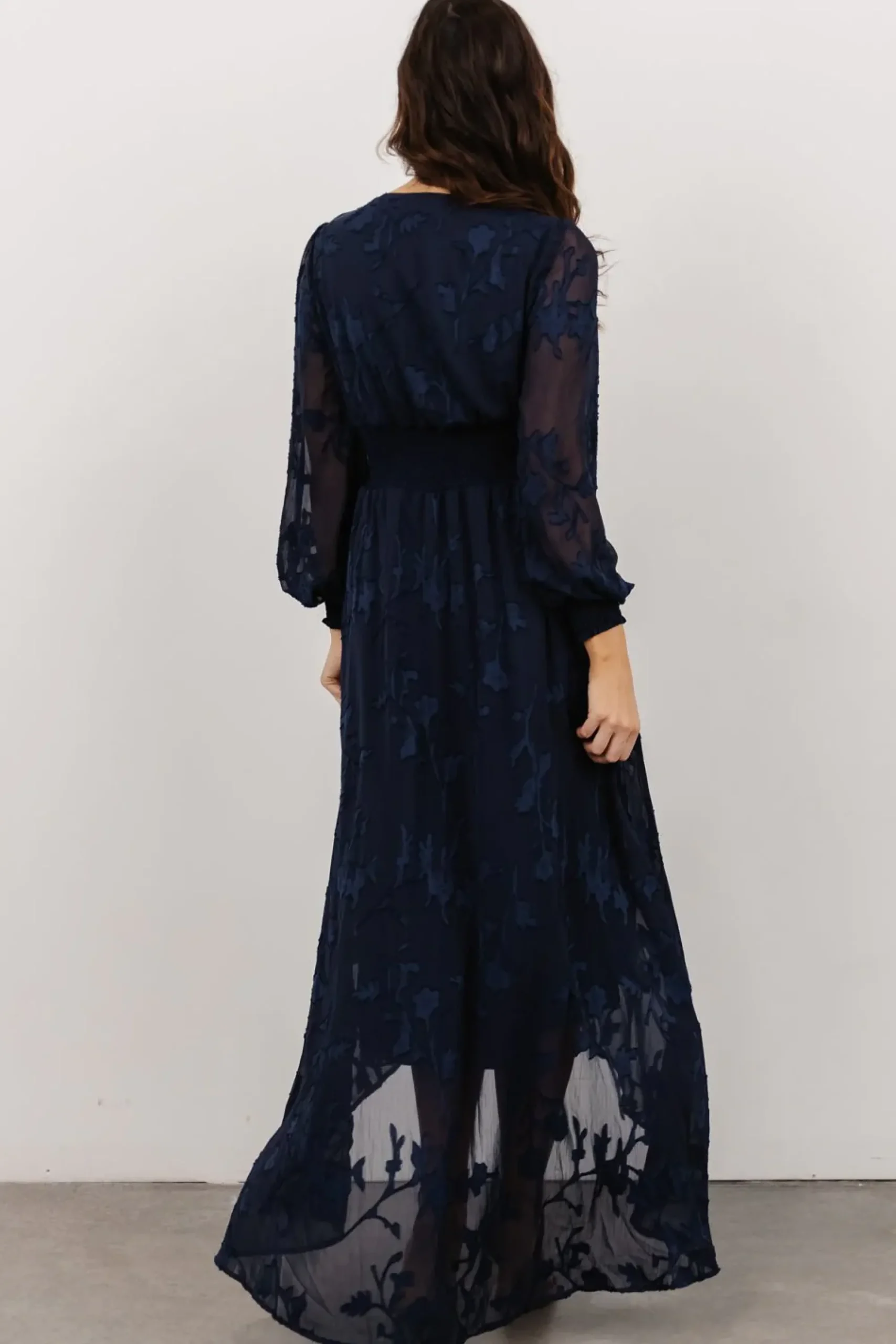Clearance Baltic Born Mayfair High Low Maxi Dress | Navy