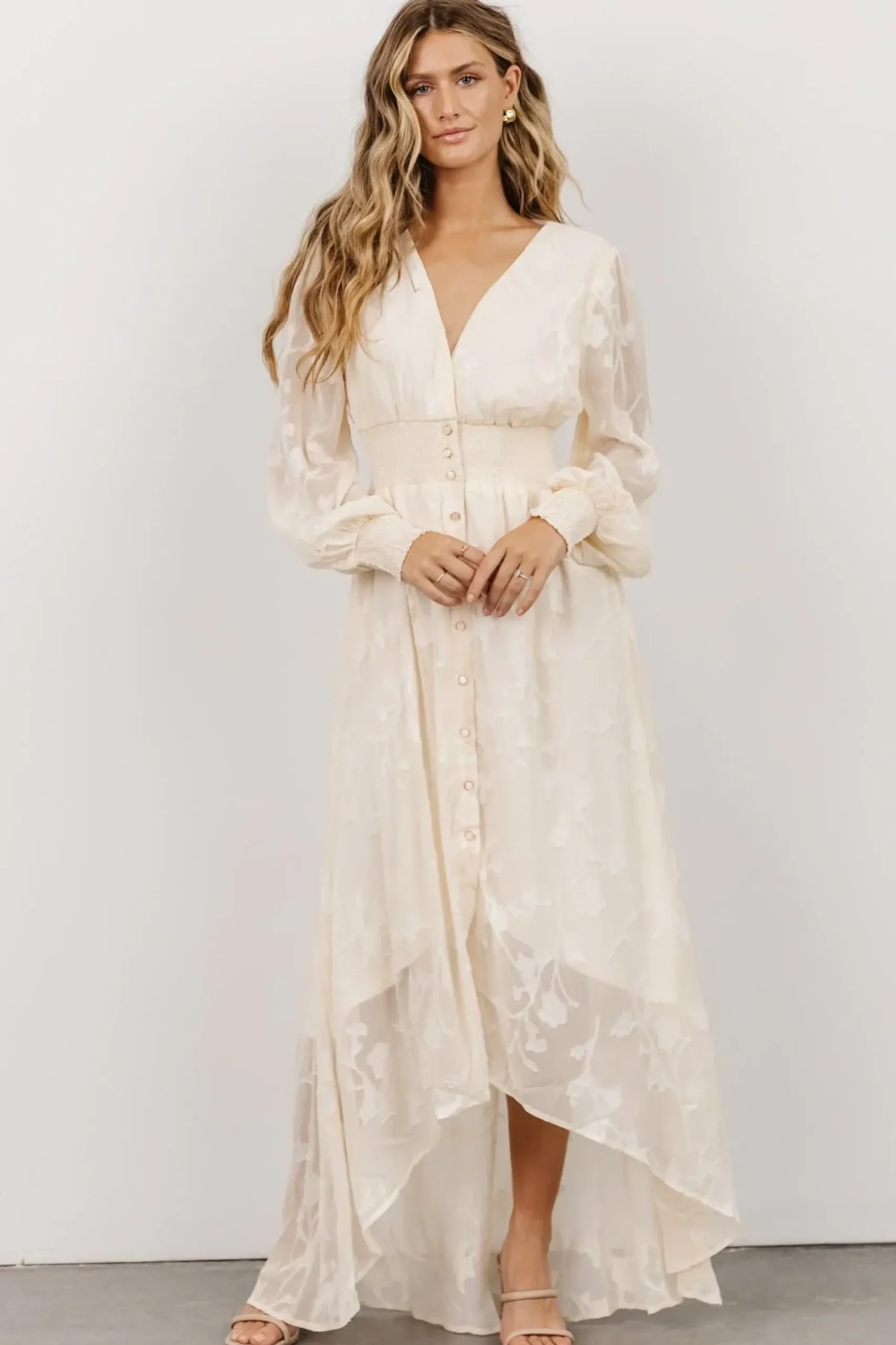 Best Baltic Born Mayfair High Low Maxi Dress | Vintage Cream
