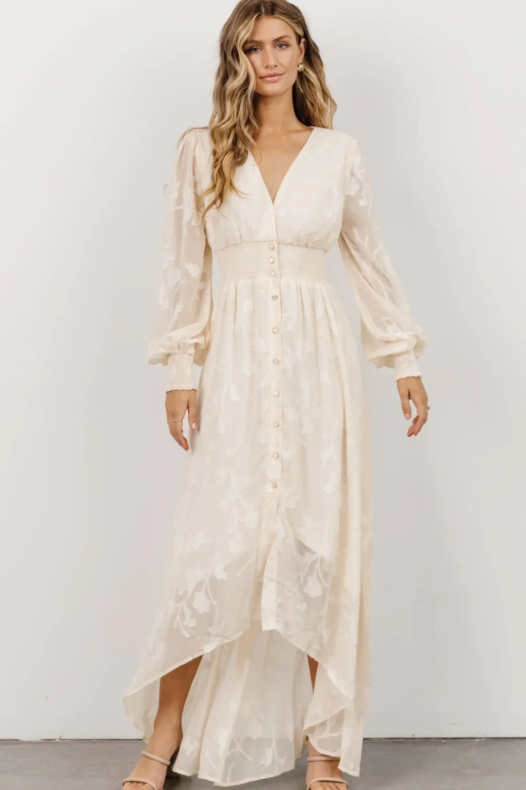 Best Baltic Born Mayfair High Low Maxi Dress | Vintage Cream
