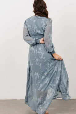 Hot Baltic Born Mayfair High Low Maxi Dress | Dusty Blue