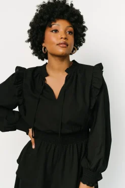 Online Baltic Born Maylee Tiered Short Dress | Black