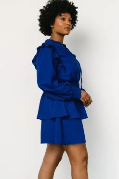 Clearance Baltic Born Maylee Tiered Short Dress | Cobalt