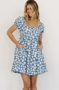 Outlet Baltic Born McKell Mini Dress | Chambray Floral