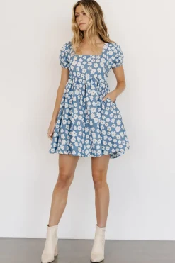Outlet Baltic Born McKell Mini Dress | Chambray Floral