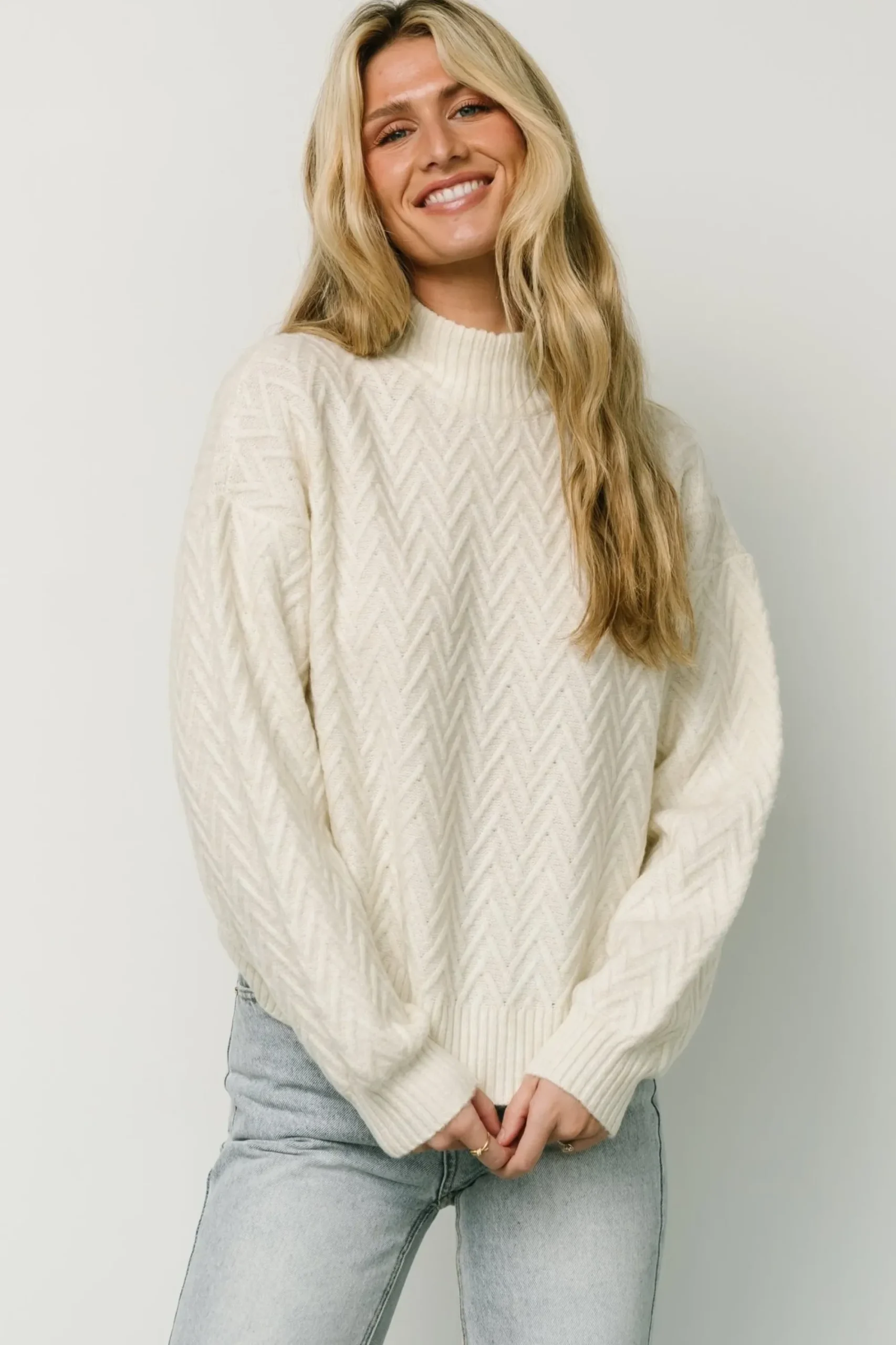 Clearance Baltic Born McRae Knit Sweater | Ivory