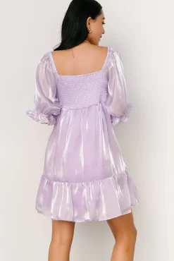 Clearance Baltic Born Medea Babydoll Mini Dress | Lilac