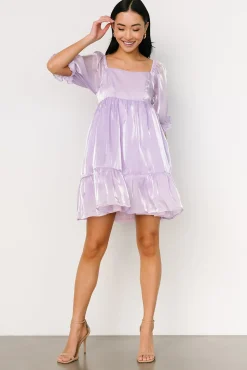 Clearance Baltic Born Medea Babydoll Mini Dress | Lilac